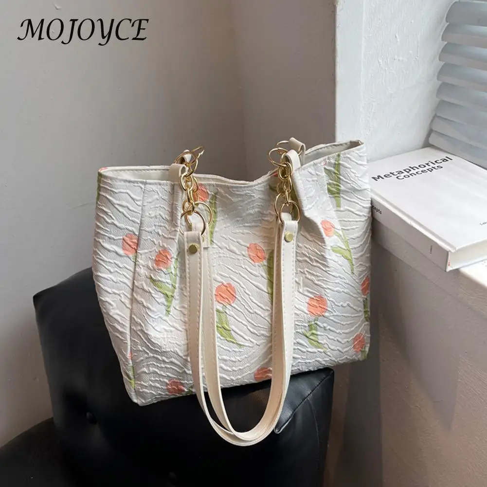Simple French Canvas Shoulder Totes Bag Women Tulip Flower Large Capacity Casual Daily Ladies Travel Shopping Handbags Purse Hot
Simple French Canvas Shoulder Totes Bag Women Tulip Flower Large Capacity Casual Daily Ladies Travel Shopping Handbags Purse Hot