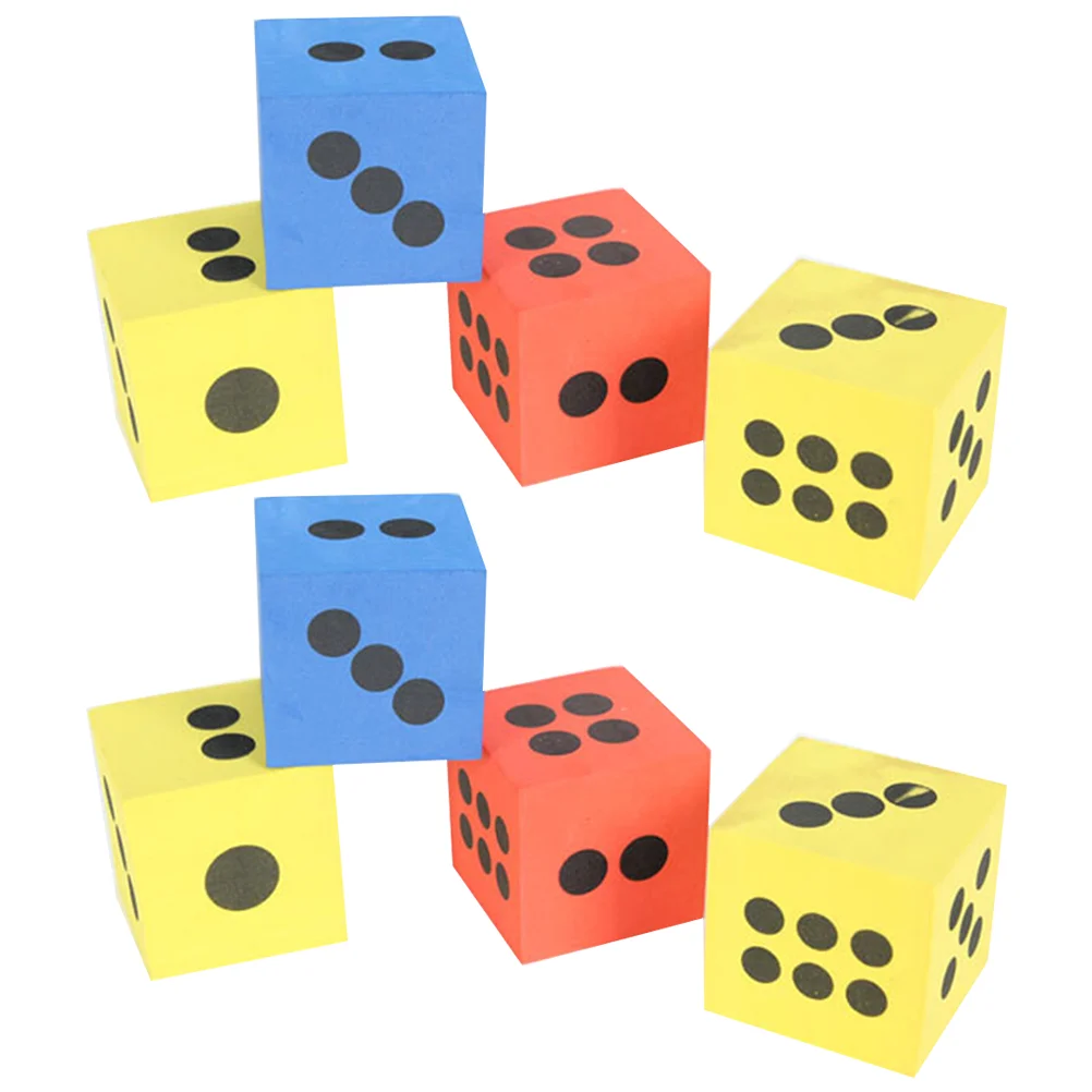 8pcs EVA Dice Lightweight Portable Large Durable Block Dice Game Dice Math Educational Dice
8pcs EVA Dice Lightweight Portable Large Durable Block Dice Game Dice Math Educational Dice