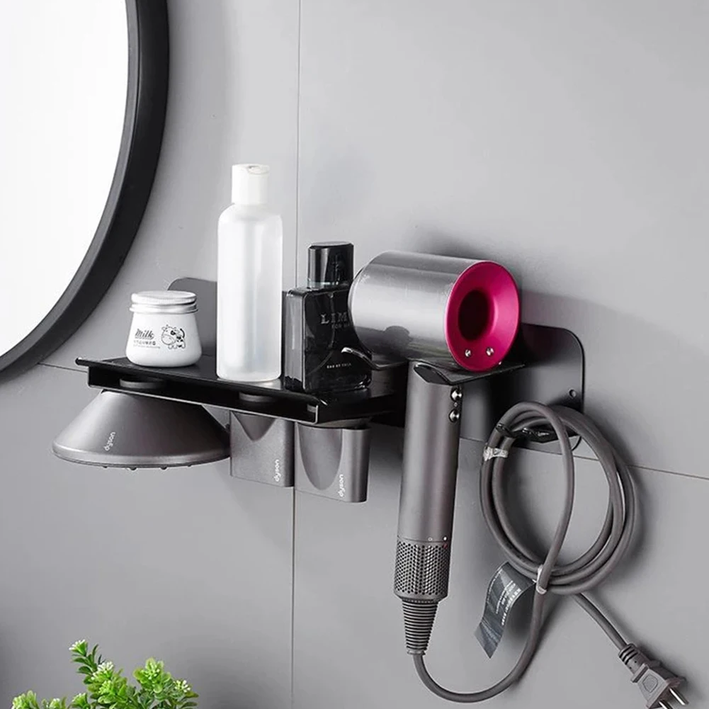 Hair Dryer Shelf Storage Rack Black Aluminum Hairdryer Holder Bathroom Bracket Stand For Dyson Hair Dryer Hanger Home Storage
Hair Dryer Shelf Storage Rack Black Aluminum Hairdryer Holder Bathroom Bracket Stand For Dyson Hair Dryer Hanger Home Storage