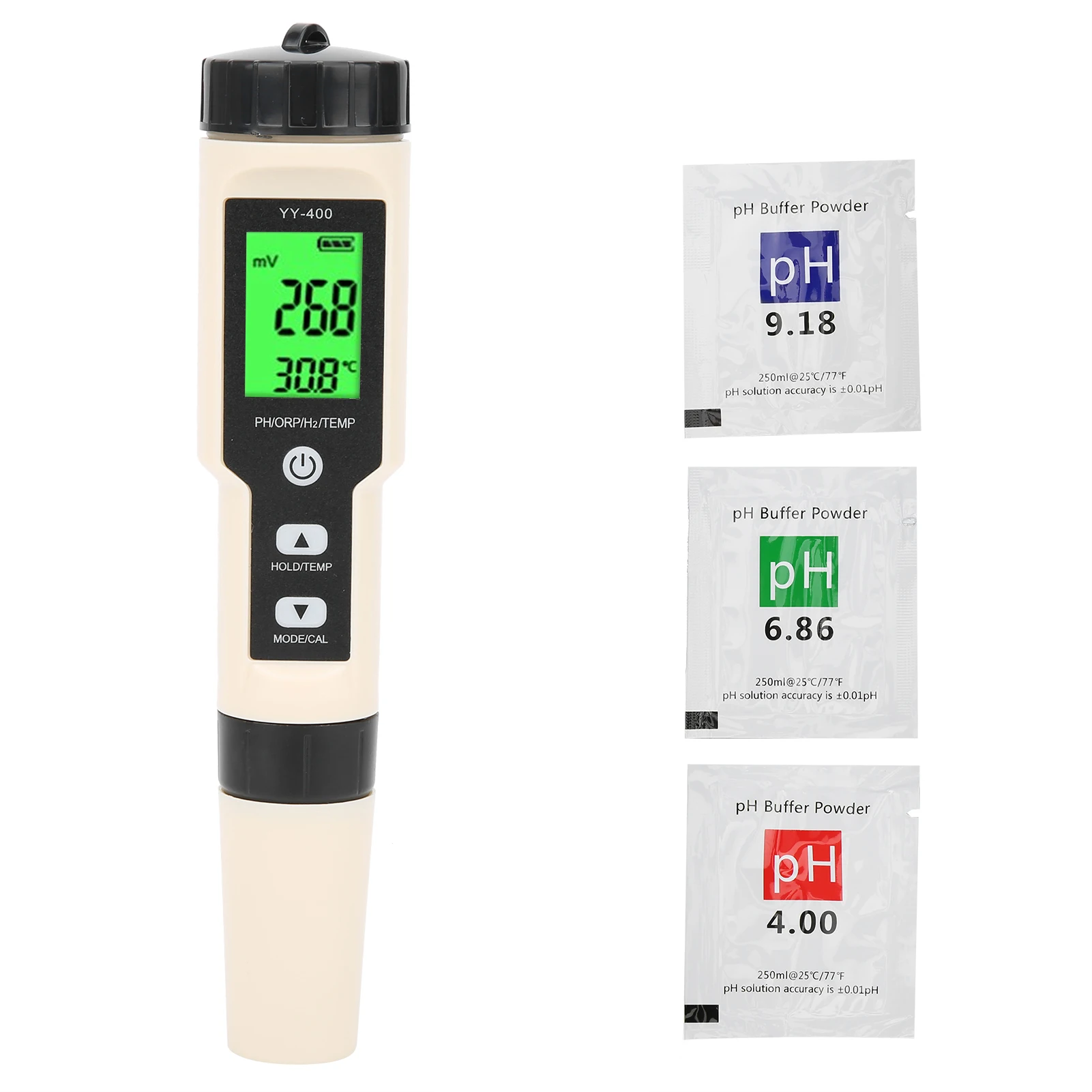 Water Quality Tester Portable PH ORP Temperature H2 4 in 1 Monitor Detector water
Water Quality Tester Portable PH ORP Temperature H2 4 in 1 Monitor Detector water