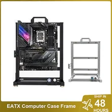 EATX Gamers Cabinet MOD Large Open PC Case Frame Rack Aluminum Creative DIY Desktop Gaming Computer Chassis Water Cooling