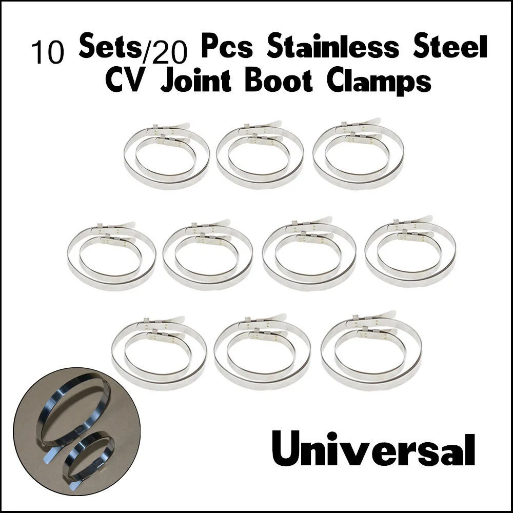 20pcs CV Boot Clips Joint Axle Boot Clamp Pliers Clip CV BOOT CLAMPS Kit For Auto / ATV CV car accessories
20pcs CV Boot Clips Joint Axle Boot Clamp Pliers Clip CV BOOT CLAMPS Kit For Auto / ATV CV car accessories