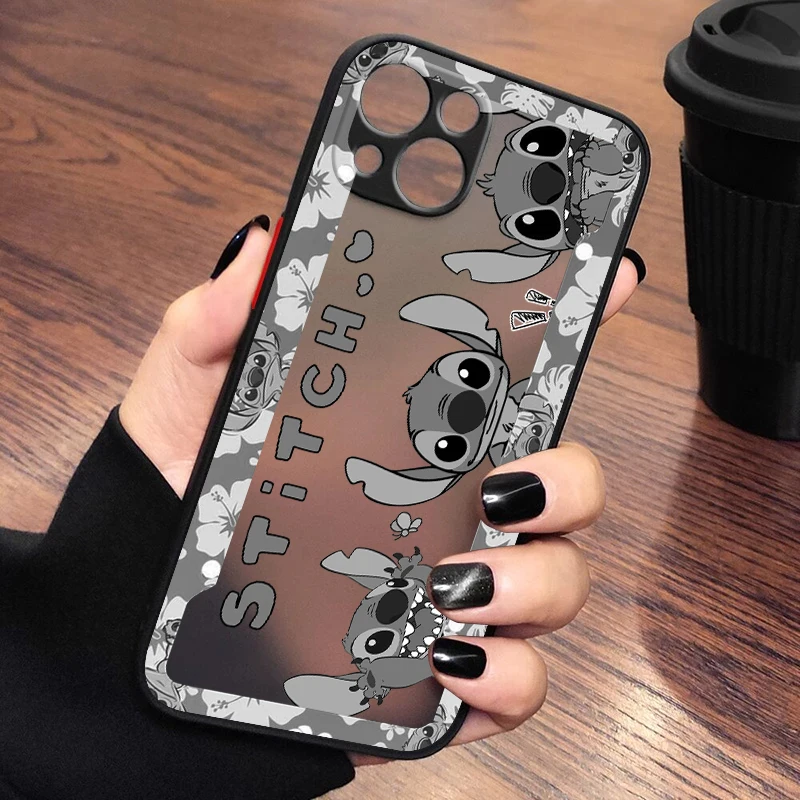 Cartoon Disney Stitch Phone Case For iPhone 14 13 12 11 XS XR Pro MAX 8 7 6 Plus Frosted Translucent Matte Cover
Cartoon Disney Stitch Phone Case For iPhone 14 13 12 11 XS XR Pro MAX 8 7 6 Plus Frosted Translucent Matte Cover