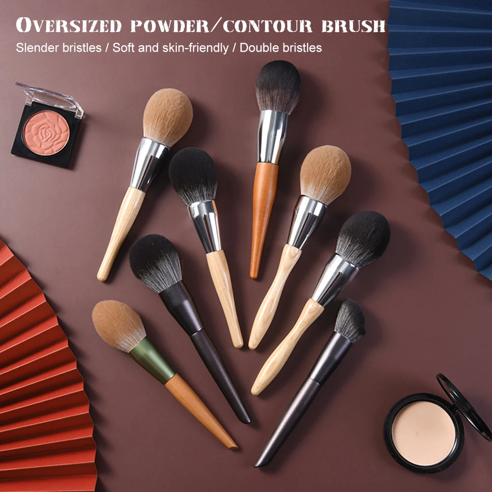 Large Loose Powder Brush Synthetic Fiber Makeup Brush Flawless Contour Brush For Face Cheek Blusher Powder Makeup Tool
Large Loose Powder Brush Synthetic Fiber Makeup Brush Flawless Contour Brush For Face Cheek Blusher Powder Makeup Tool