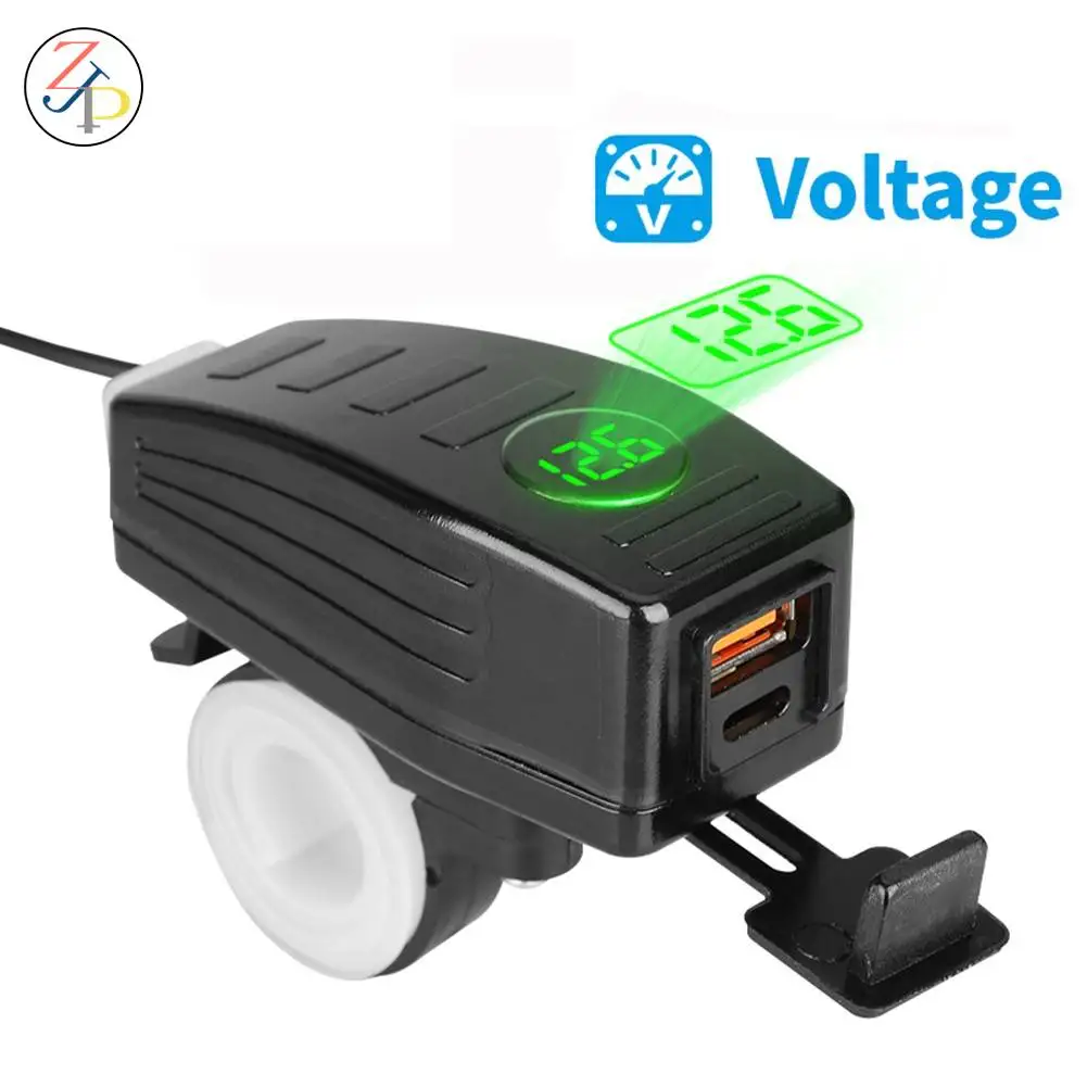 18W Motorcycle Dual USB Phone Charger PD QC 3.0 Quick Charging Fast Charger Adapter LED Waterproof Type C For Iphone Huawei
18W Motorcycle Dual USB Phone Charger PD QC 3.0 Quick Charging Fast Charger Adapter LED Waterproof Type C For Iphone Huawei