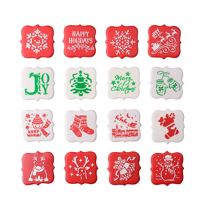 Merry Christmas Cookies Stencil Cutter Coffee Cake Stencils Template Biscuits Fondant Mold Cake Decorating Tools Bakeware
Merry Christmas Cookies Stencil Cutter Coffee Cake Stencils Template Biscuits Fondant Mold Cake Decorating Tools Bakeware