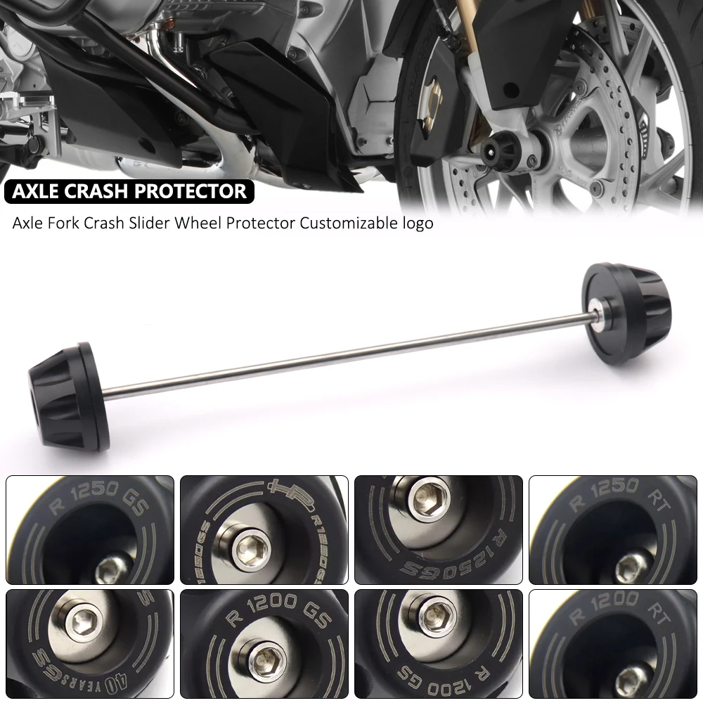 For BMW R1250GS Adventure R1200GS ADV R1200RT LC R1250RT 2014-2023 Motorcycle Wheel Slider Protection Front Axle Crash Protector
For BMW R1250GS Adventure R1200GS ADV R1200RT LC R1250RT 2014-2023 Motorcycle Wheel Slider Protection Front Axle Crash Protector