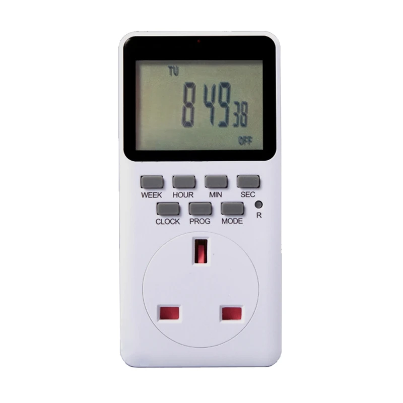 Outlet Timer, Digital Programmable Timer,Heavy Duty Smart Indoor Timer for Electric Outlets EU US UK Plug Wall Timer Swi
Outlet Timer, Digital Programmable Timer,Heavy Duty Smart Indoor Timer for Electric Outlets EU US UK Plug Wall Timer Swi