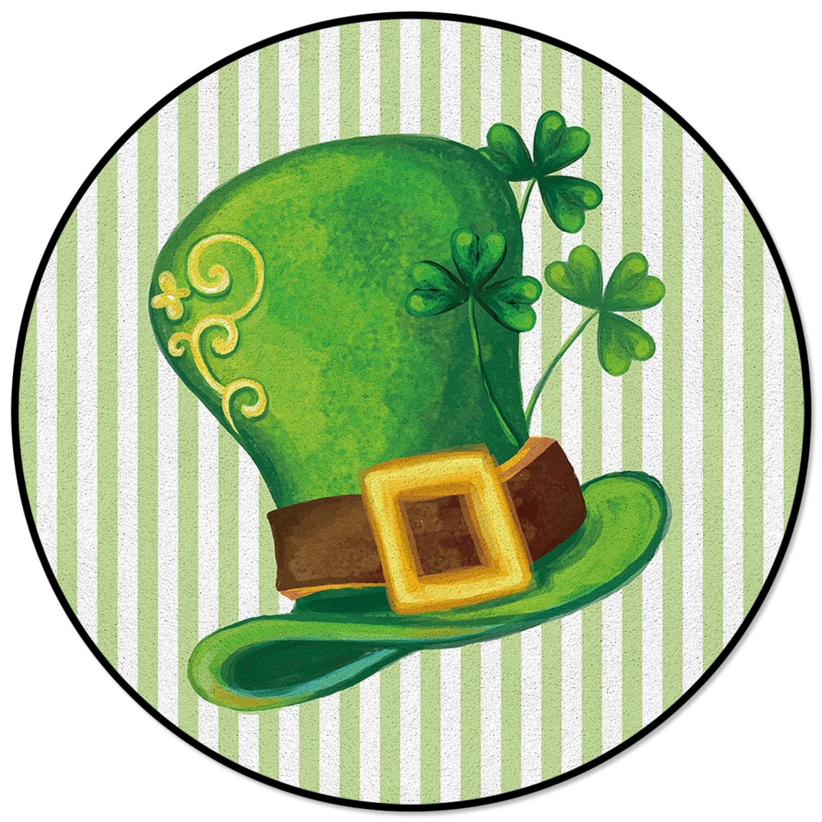Полосатый круглый ковер St patrick в виде шапки и клевера для спальни, домашний декоративный ковер для гостиной, коврик для ванной комнаты, кругл...
Полосатый круглый ковер St patrick в виде шапки и клевера для спальни, домашний декоративный ковер для гостиной, коврик для ванной комнаты, кругл...
