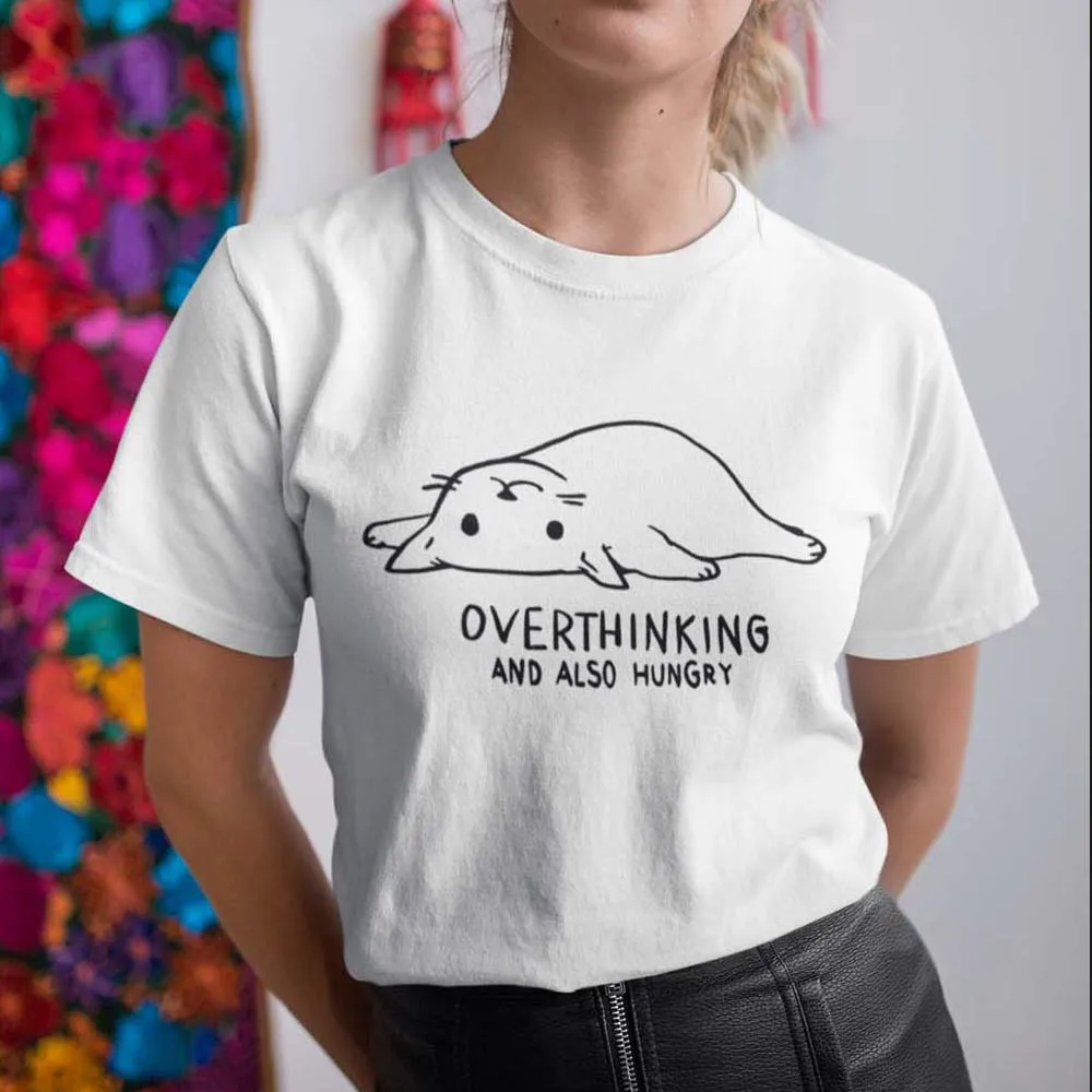 Summer Women Clothing Is Simple And Elegant Fashionable White T-shirt Lying Cat Printing Lady Top Casual Round Neck Comfortable
Summer Women Clothing Is Simple And Elegant Fashionable White T-shirt Lying Cat Printing Lady Top Casual Round Neck Comfortable