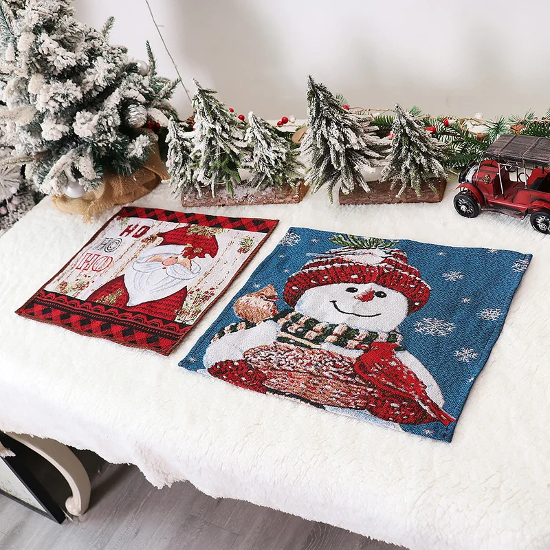 Christmas Decoration Knitted Cloth Santa Snowman Decorative Placemat Cartoon Doll Insulation Pad christmas decorations for home
Christmas Decoration Knitted Cloth Santa Snowman Decorative Placemat Cartoon Doll Insulation Pad christmas decorations for home