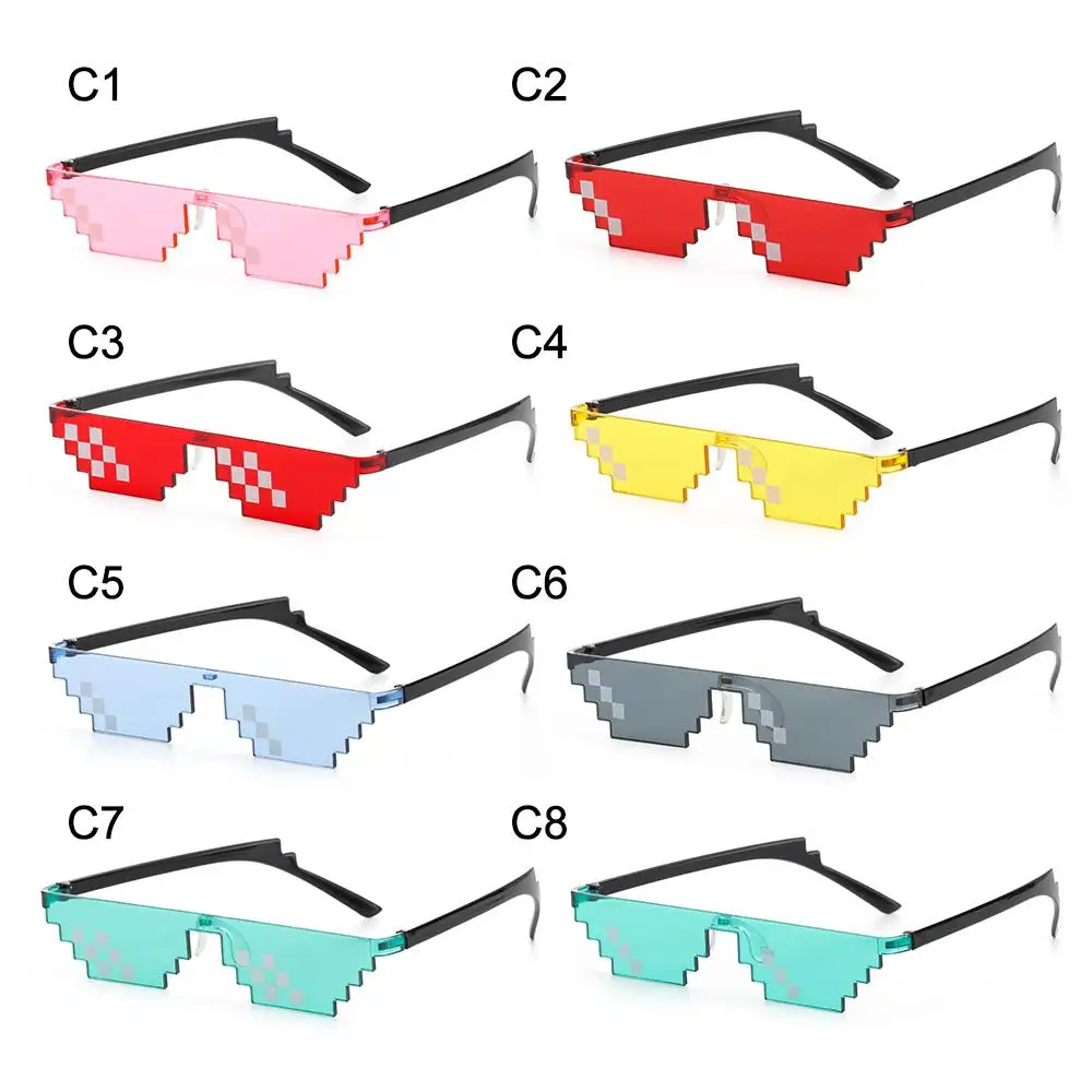 Funny Novel Cosplay Men & Women Gamer Robot Sunglasses Shades Party Glasses Pixelated Mosaic Glasses
Funny Novel Cosplay Men & Women Gamer Robot Sunglasses Shades Party Glasses Pixelated Mosaic Glasses