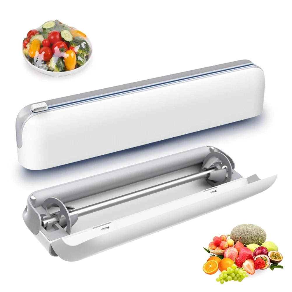 Plastic Wrap Dispenser with Cutter Cling Film Dispener with Magnet Aluminum Foil Baking Paper Dispenser Home Kitchen Accessories
Plastic Wrap Dispenser with Cutter Cling Film Dispener with Magnet Aluminum Foil Baking Paper Dispenser Home Kitchen Accessories