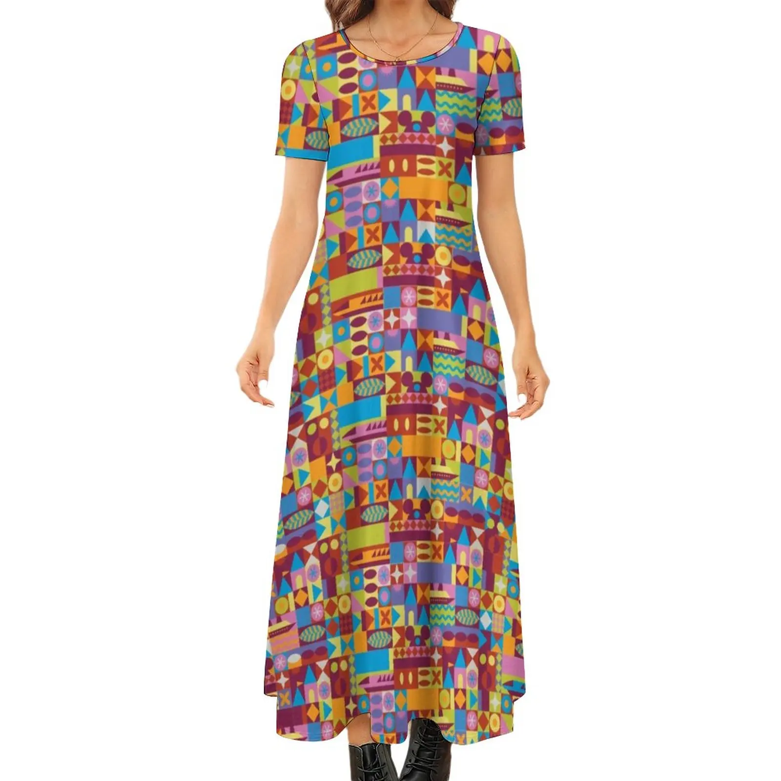 70S Modern Art Print Dress Retro Color Blocks Cute Maxi Dress Streetwear Bohemia Long Dresses Womens Graphic Big Size Vestido
70S Modern Art Print Dress Retro Color Blocks Cute Maxi Dress Streetwear Bohemia Long Dresses Womens Graphic Big Size Vestido