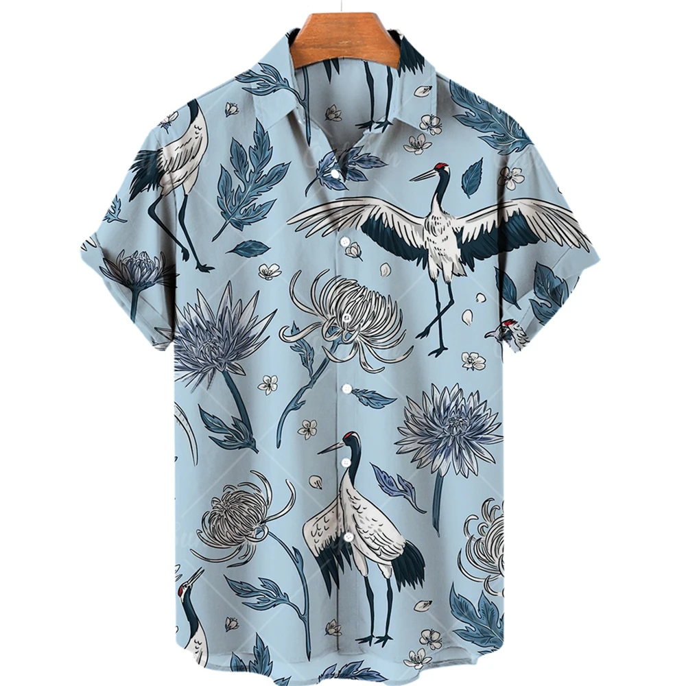 2022 Summer Shirt Short Sleeve Shirt Streetwear Oversized 5xl Camisa Social Chemise Homme Animal Crane 3d Print Beach Hawaiian
2022 Summer Shirt Short Sleeve Shirt Streetwear Oversized 5xl Camisa Social Chemise Homme Animal Crane 3d Print Beach Hawaiian