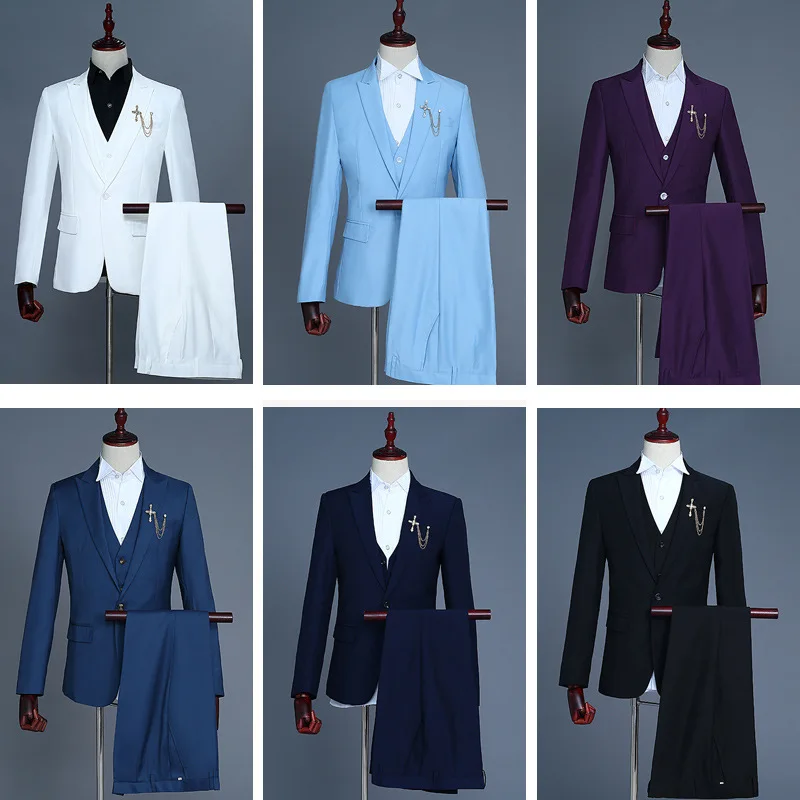 2023 New Fashion Men Casual Boutique Business Slim Fit Wedding Performance Suit Three Piece Set Blazers Jacket Pants Vest
2023 New Fashion Men Casual Boutique Business Slim Fit Wedding Performance Suit Three Piece Set Blazers Jacket Pants Vest