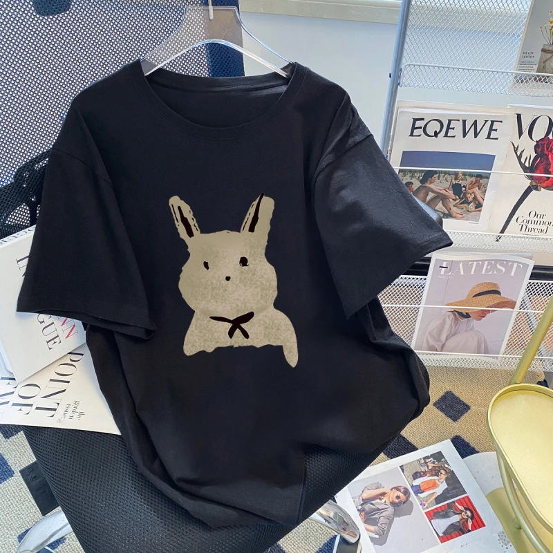 DUNMA Summer Women's Clothes Oversized Short Sleeve T-shirts Soft Cotton Tees Harajuku Streetwear Tops Kawaii Bunny Girl T Shirt
DUNMA Summer Women's Clothes Oversized Short Sleeve T-shirts Soft Cotton Tees Harajuku Streetwear Tops Kawaii Bunny Girl T Shirt