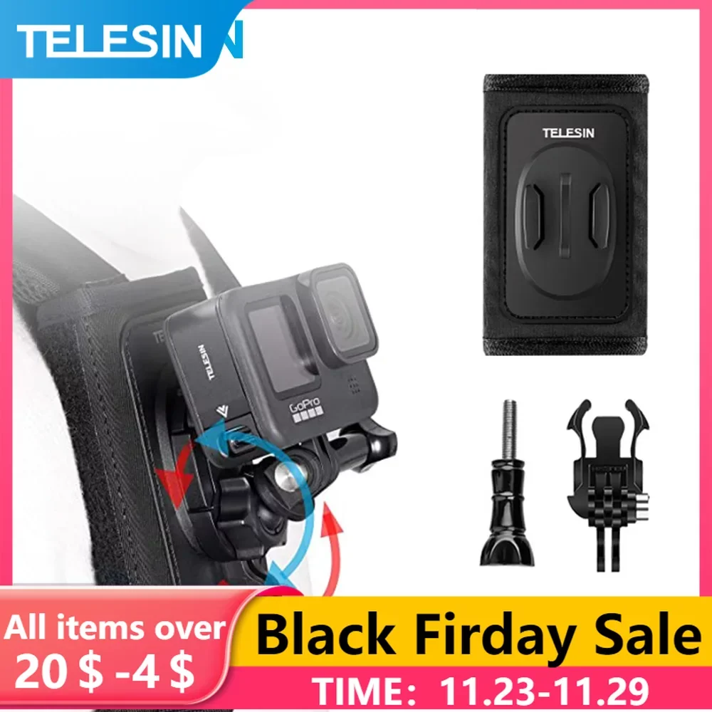 TELESIN 360° Rotation Backpack Shoulder Strap Mount for GoPro Hero 10 9 8 7 6 5 4 Insta360 Osmo Action Xiaoyi Camera Accessories
TELESIN 360° Rotation Backpack Shoulder Strap Mount for GoPro Hero 10 9 8 7 6 5 4 Insta360 Osmo Action Xiaoyi Camera Accessories