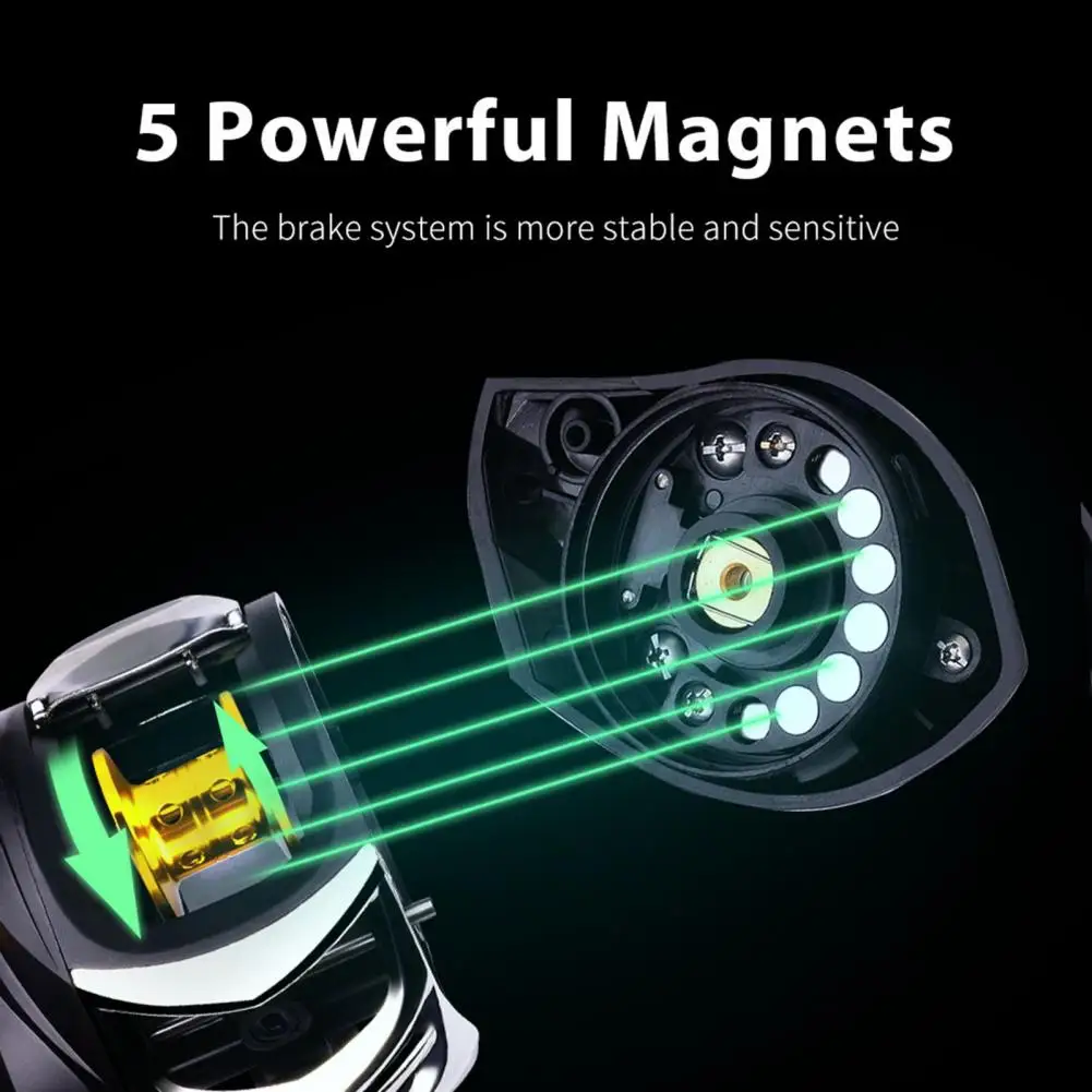 Fishing Reels Baitcasting Reel Compact 7.2:1 Gear Ratio Metal Magnetic Brake System for Outdoor Fishing
Fishing Reels Baitcasting Reel Compact 7.2:1 Gear Ratio Metal Magnetic Brake System for Outdoor Fishing