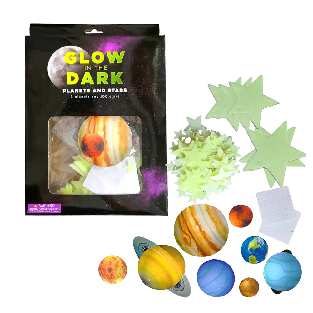 1 Pack of Decorative Wall Stickers Light-emitting Moon Wallpapers Luminous Planets Stickers for Bedroom
1 Pack of Decorative Wall Stickers Light-emitting Moon Wallpapers Luminous Planets Stickers for Bedroom