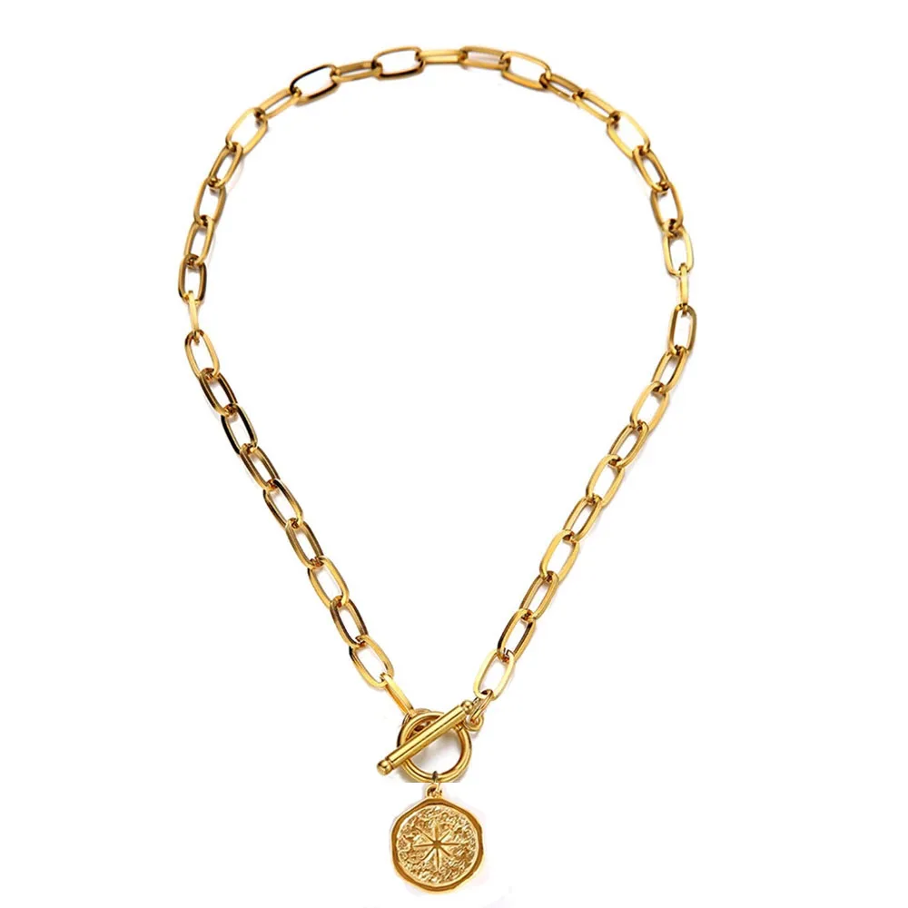 Gold/Silver Color Sun Anise Star Necklace For Women Men Stainless Steel Sun Bee Star Pendant OT Toggle Necklace For Women Choker
Gold/Silver Color Sun Anise Star Necklace For Women Men Stainless Steel Sun Bee Star Pendant OT Toggle Necklace For Women Choker