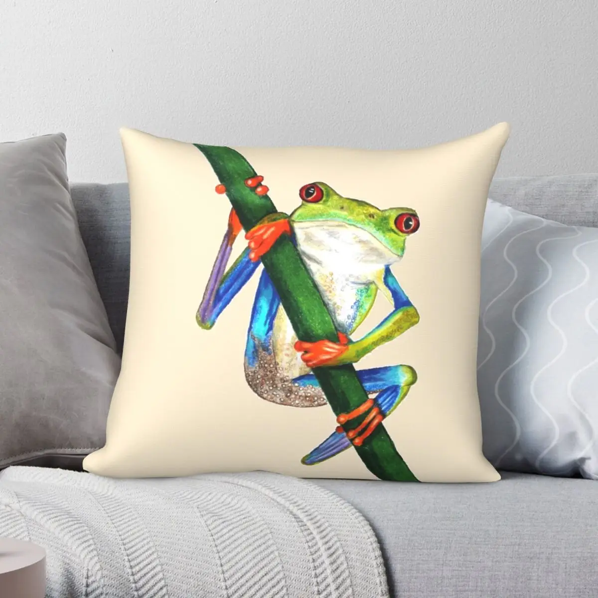 Tree Frog Pillowcase Polyester Linen Velvet Printed Zip Decorative Pillow Case Sofa Cushion Cover
Tree Frog Pillowcase Polyester Linen Velvet Printed Zip Decorative Pillow Case Sofa Cushion Cover