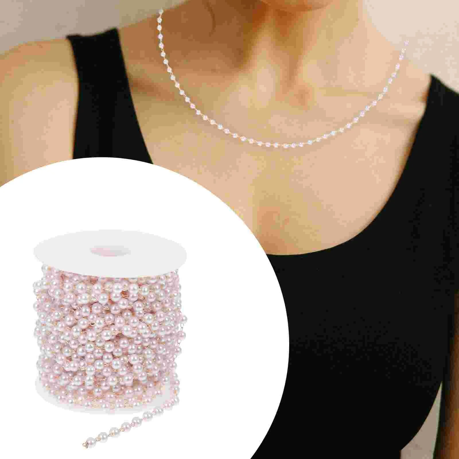 Pearl Beads Faux Artificialroll Christmas Strands Bracelet Tree Chain Jewelry Necklace Spool Fake Beaded String Garland Chains
Pearl Beads Faux Artificialroll Christmas Strands Bracelet Tree Chain Jewelry Necklace Spool Fake Beaded String Garland Chains
