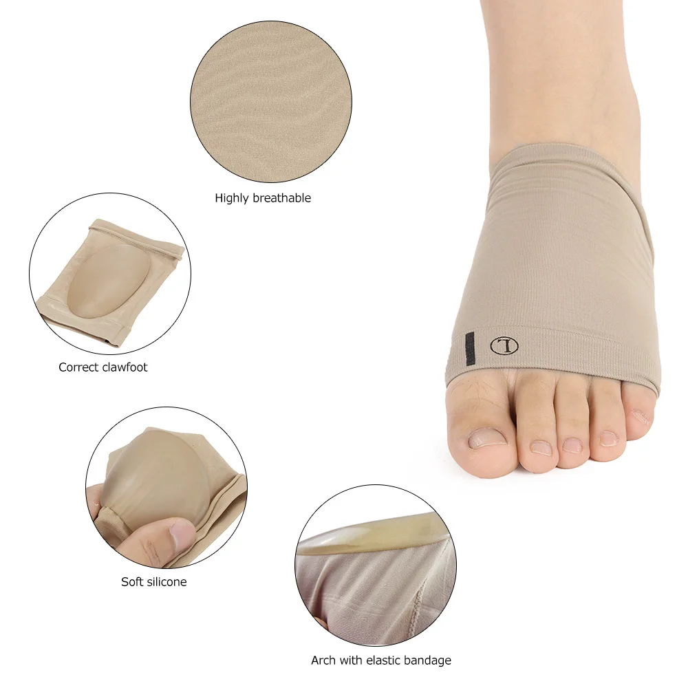 1 Pair Arch Support Sleeves Plantar Fasciitis Silicone Heel Spurs Foot Care Flat Feet Socks Cushions Pads Orthotic Insoles
1 Pair Arch Support Sleeves Plantar Fasciitis Silicone Heel Spurs Foot Care Flat Feet Socks Cushions Pads Orthotic Insoles