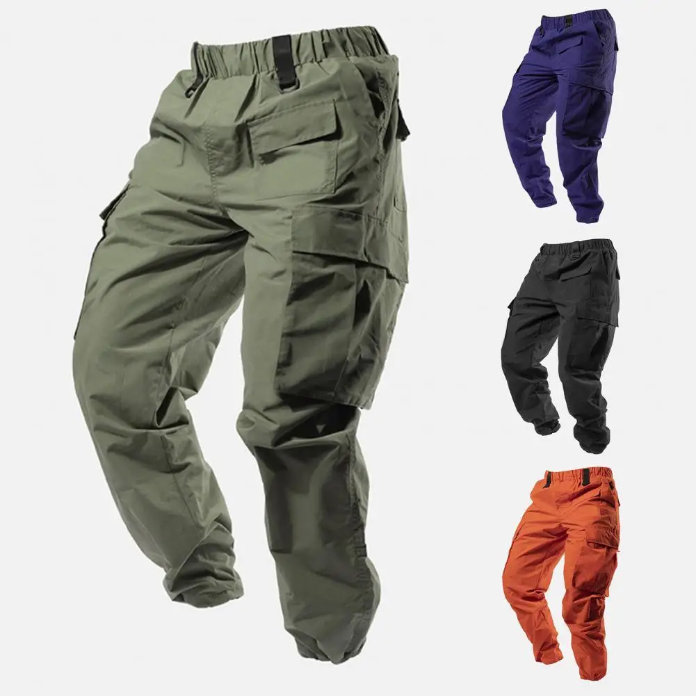 Men Pants Multi Pockets Cargo Pants Solid Color Elastic Waists Casual Summer Trousers Harem Work Pants Men's Clothing
Men Pants Multi Pockets Cargo Pants Solid Color Elastic Waists Casual Summer Trousers Harem Work Pants Men's Clothing