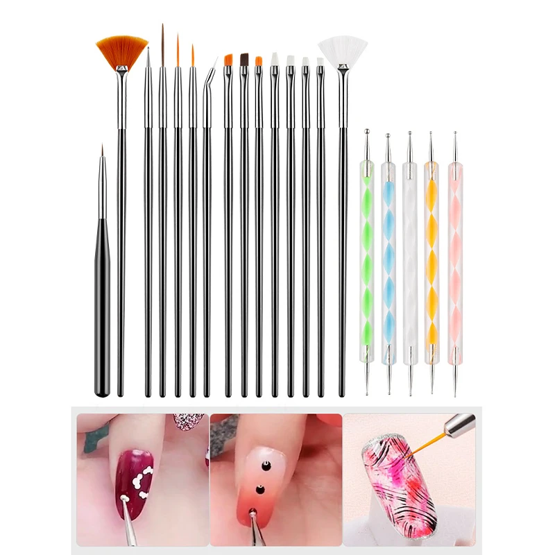 20Pcs/Set Nail Art Painting Pen Acrylic UV Gel Glitter Drawing DIY Painting Nails Brush Carving Flower Pens Manicure Tools
20Pcs/Set Nail Art Painting Pen Acrylic UV Gel Glitter Drawing DIY Painting Nails Brush Carving Flower Pens Manicure Tools