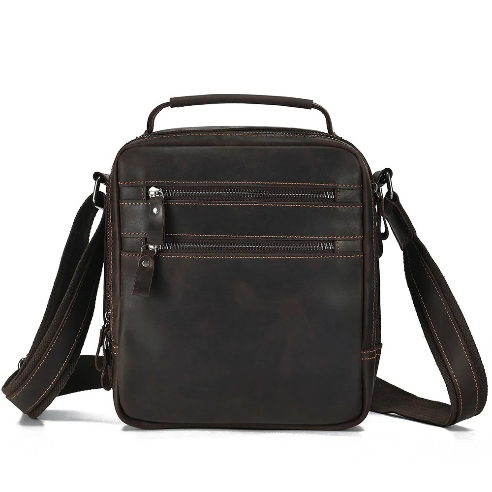 Crazy Horse Leather Men's Shoulder Bag Multi-function Messenger Bags Work Travel Male Crossbody Bags for 9.7' iPad Handbag
Crazy Horse Leather Men's Shoulder Bag Multi-function Messenger Bags Work Travel Male Crossbody Bags for 9.7' iPad Handbag