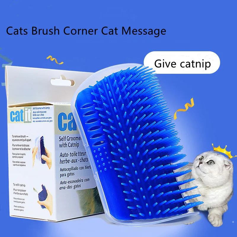 Cats Brush Corner Cat Message Self Grooming Comb Plastic Scratch Bristles Arch Massager Cat Rubs The Face with A Tickling Comb
Cats Brush Corner Cat Message Self Grooming Comb Plastic Scratch Bristles Arch Massager Cat Rubs The Face with A Tickling Comb