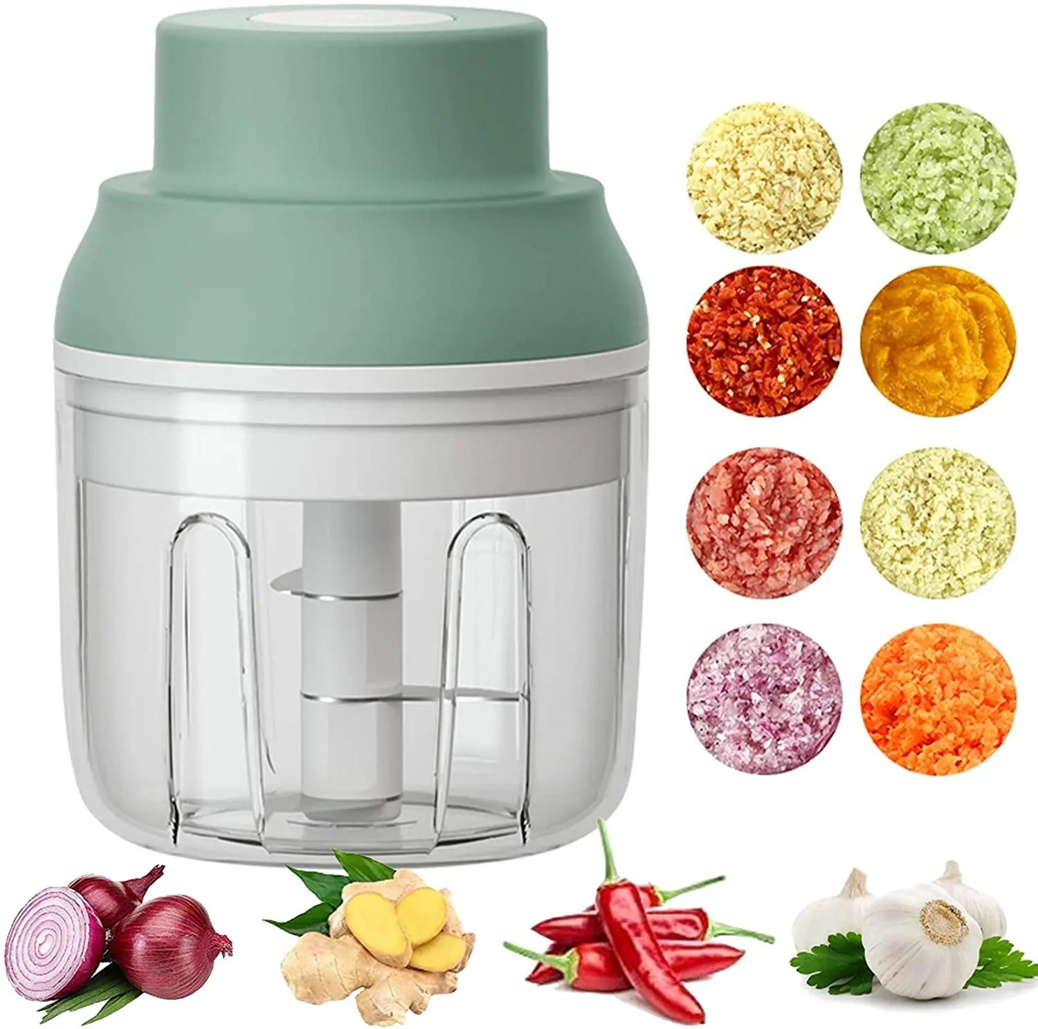 Electric Mini Food Chopper ,250ML Portable Garlic Chopper with USB Charging Function, Mini Food Slicer for Onion Vegetables
Electric Mini Food Chopper ,250ML Portable Garlic Chopper with USB Charging Function, Mini Food Slicer for Onion Vegetables
