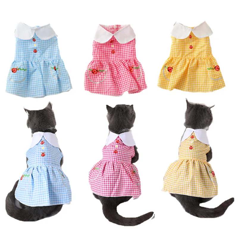 Plaid Princess Skirt Cute Sweet Dog Clothes Summer Thin Dog Skirt for Small Dog Costume Puppy Pet Dresses Luxury High-end
Plaid Princess Skirt Cute Sweet Dog Clothes Summer Thin Dog Skirt for Small Dog Costume Puppy Pet Dresses Luxury High-end