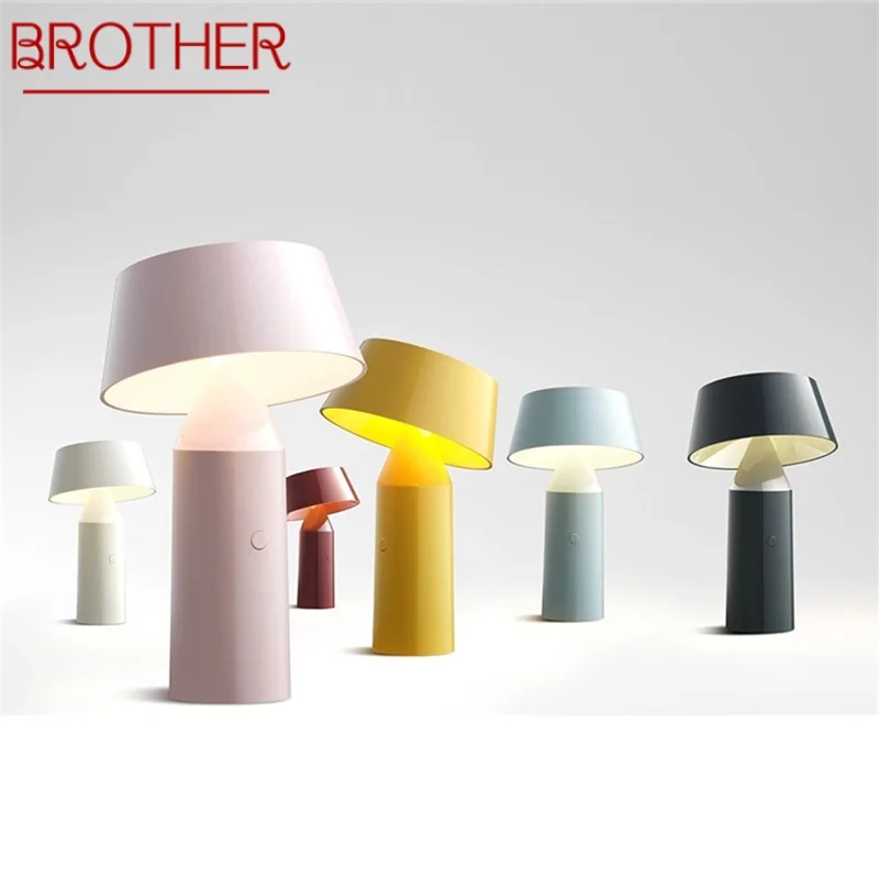 BROTHER Modern Table Lamp Creative LED Cordless Decorative for Home Rechargeable Desk Light
BROTHER Modern Table Lamp Creative LED Cordless Decorative for Home Rechargeable Desk Light