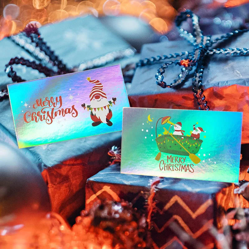 50Pcs/Set Laser Greeting Card Creative Christmas Eve Business Gift Message Card Classmate Holiday Gift Card Stationery
50Pcs/Set Laser Greeting Card Creative Christmas Eve Business Gift Message Card Classmate Holiday Gift Card Stationery