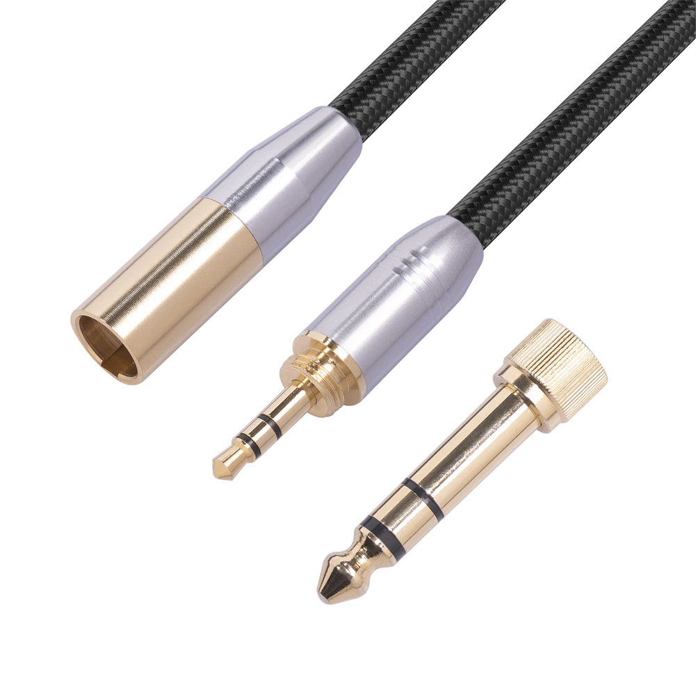 3.5mm To Mini XLR Male Stereo Audio Cable With 6.35mm Adapter For SLR Camera Mic Professional Camera Audio Cable 30cm
3.5mm To Mini XLR Male Stereo Audio Cable With 6.35mm Adapter For SLR Camera Mic Professional Camera Audio Cable 30cm