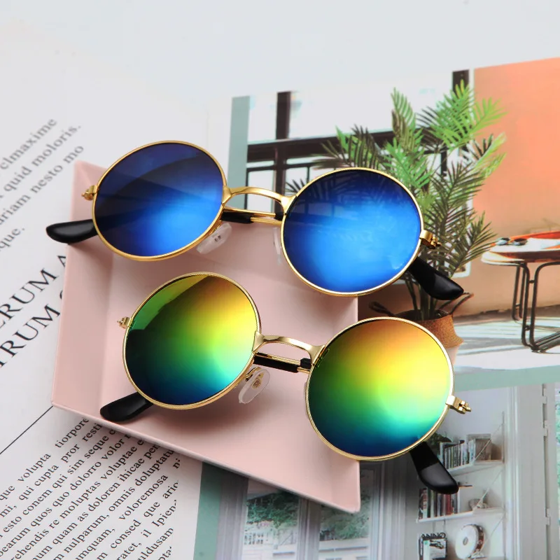 Детские милые круглые солнцезащитные очки без оправы, детские серые, розовые, синие очки с линзами для мальчиков и девочек, защитные очки UV400... 
Детские милые круглые солнцезащитные очки без оправы, детские серые, розовые, синие очки с линзами для мальчиков и девочек, защитные очки UV400...