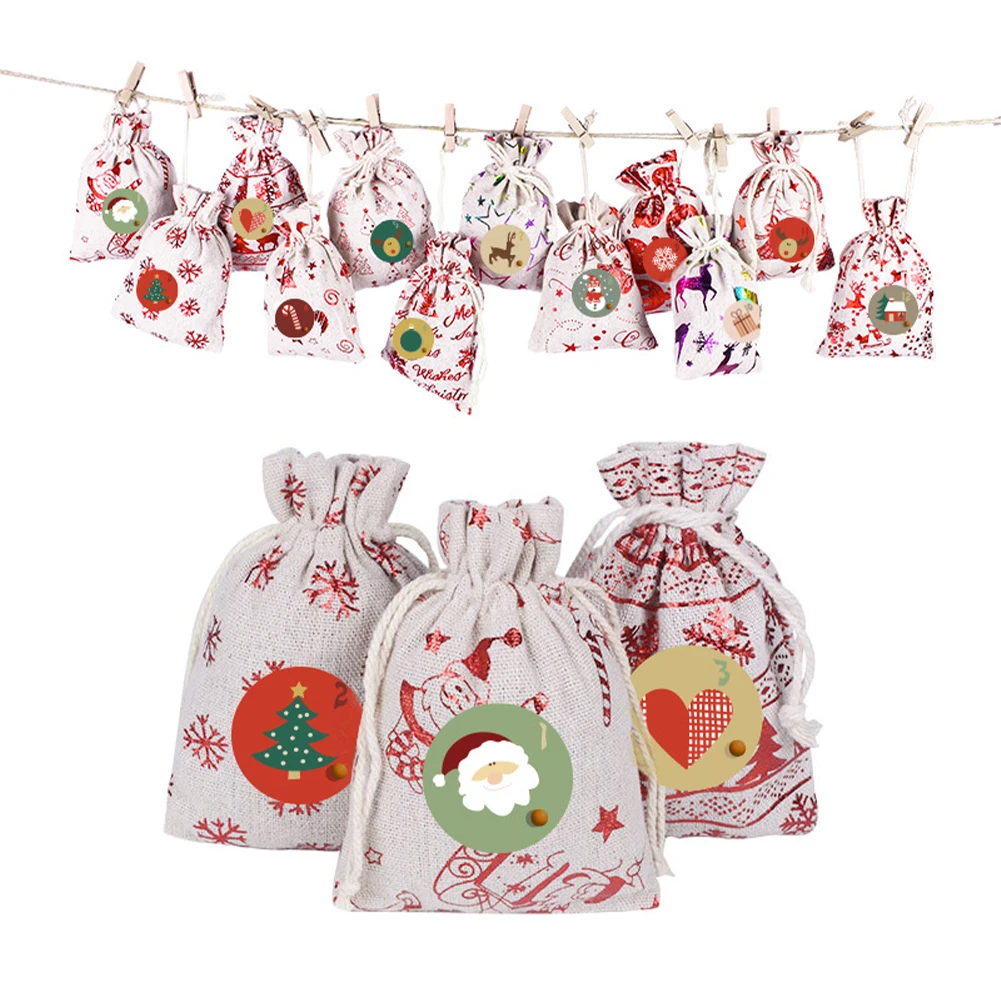 24Pcs Christmas Sack Bag Natural Linen with Drawstring Gift Bags for Kids Gift Wrapping Santa Claus Snowman Xmas Gift Bags
24Pcs Christmas Sack Bag Natural Linen with Drawstring Gift Bags for Kids Gift Wrapping Santa Claus Snowman Xmas Gift Bags