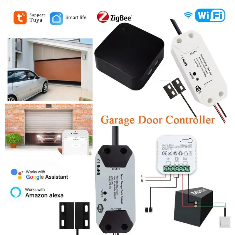 Tuya WiFi Smart Garage Door Switch Zigbee Garage Door Opener Controller Smart Life Remote Timing Control For Alexa Google Home
Tuya WiFi Smart Garage Door Switch Zigbee Garage Door Opener Controller Smart Life Remote Timing Control For Alexa Google Home