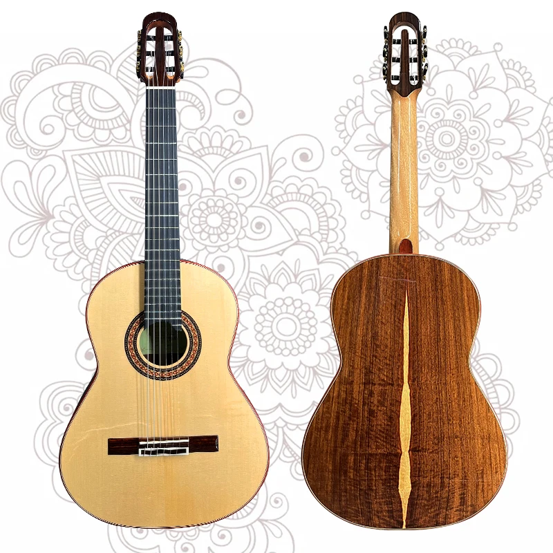 China Aiersi professional handmade cedar top Santos back side A-echoes model for concert
China Aiersi professional handmade cedar top Santos back side A-echoes model for concert