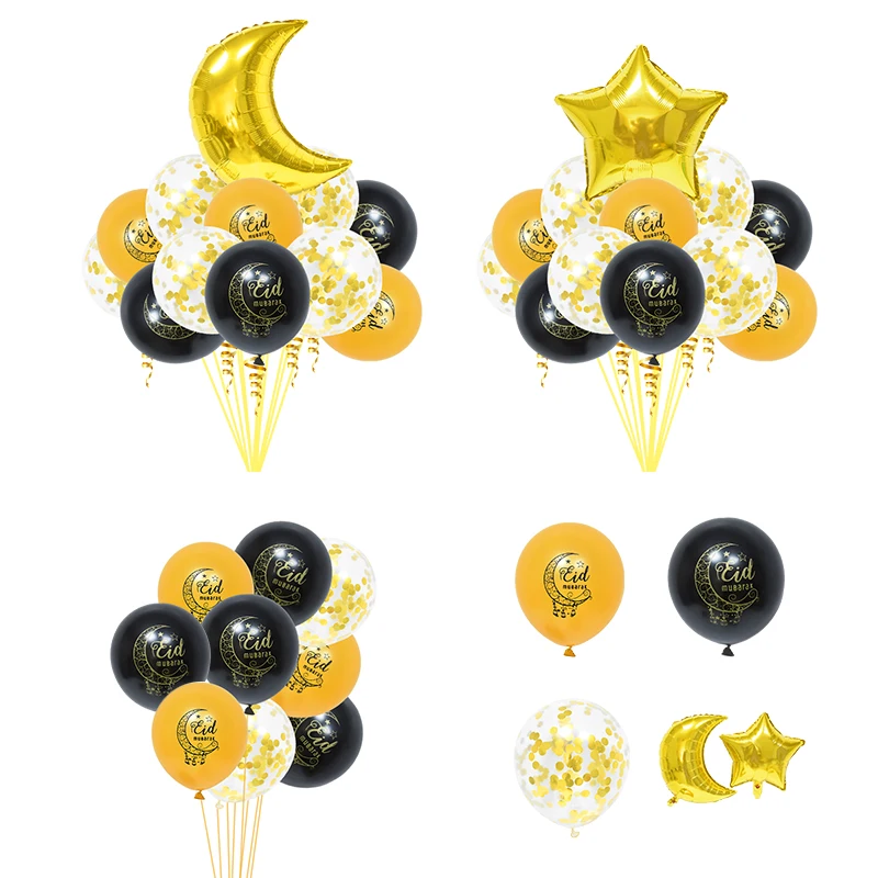 10/12 Pcs Eid Mubarak Balloons DIY Star Moon Latex Balloon Ornament Suitable For Islam Muslim Ramadan Kareem Party Home Decor
10/12 Pcs Eid Mubarak Balloons DIY Star Moon Latex Balloon Ornament Suitable For Islam Muslim Ramadan Kareem Party Home Decor