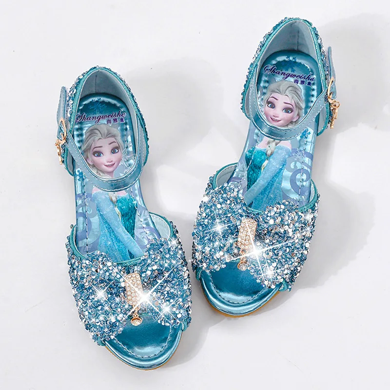 

Disney girls sandals new fashion dancing princess shoes summer children's shoes girls elsa frozen princess shoes