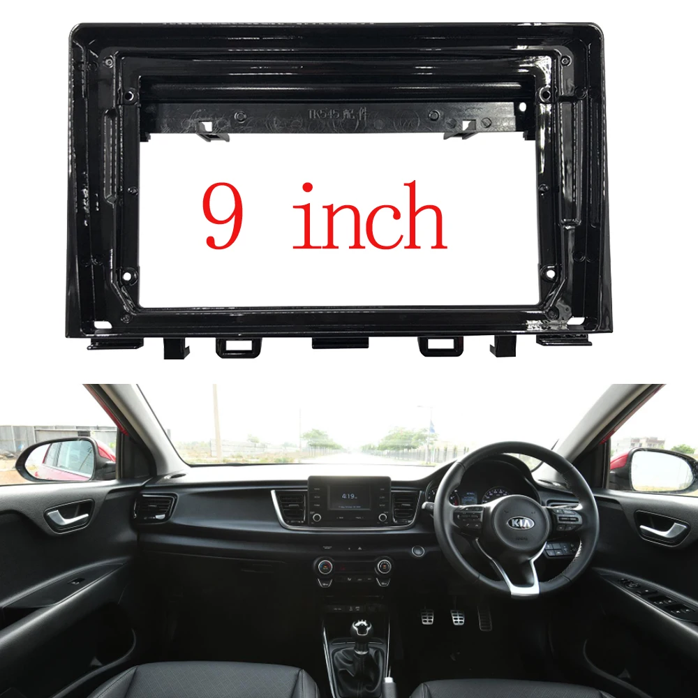 9 inch Car Frame for Kia Rio 2017 2 din Fascias Dashboard Installation Surround Trim kit Stereo Panel DVD Player Bezel
9 inch Car Frame for Kia Rio 2017 2 din Fascias Dashboard Installation Surround Trim kit Stereo Panel DVD Player Bezel