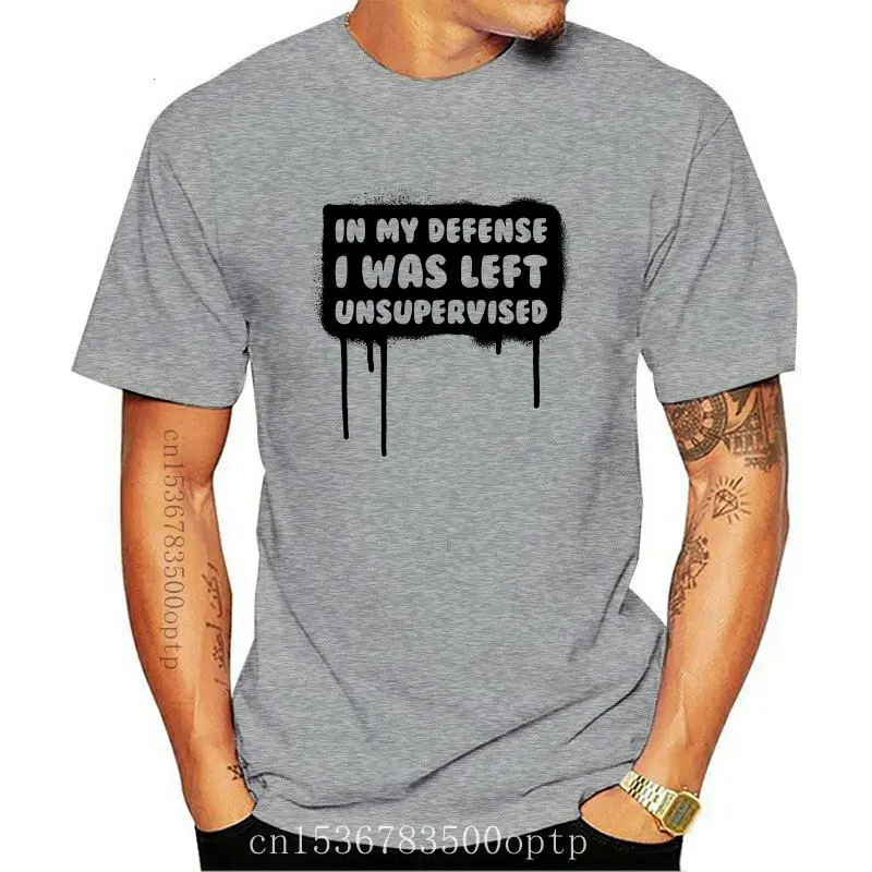 Camiseta blanca de algodón para hombres y adultos, camisa informal, sin supervisión, en mi defensa, nueva
Camiseta blanca de algodón para hombres y adultos, camisa informal, sin supervisión, en mi defensa, nueva