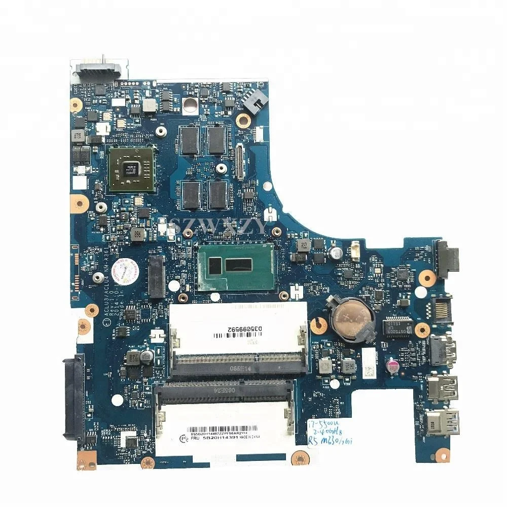 High Quality For Lenovo G50-80 Laptop Motherboard 5B20H14391 ACLU3/ACLU4 NM-A361 With I7-5500U 2.4GHz CPU R5 M330/2GB
High Quality For Lenovo G50-80 Laptop Motherboard 5B20H14391 ACLU3/ACLU4 NM-A361 With I7-5500U 2.4GHz CPU R5 M330/2GB