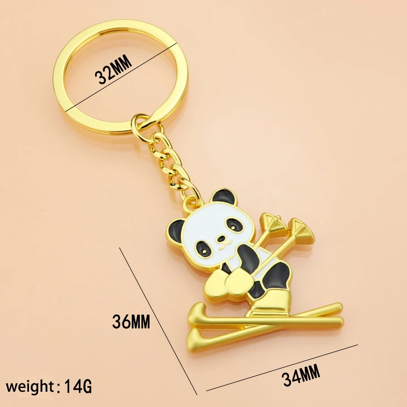 Gift Pendant Ski Panda Keychain Creative National Treasure Panda Ski Pendant Keychain
Gift Pendant Ski Panda Keychain Creative National Treasure Panda Ski Pendant Keychain