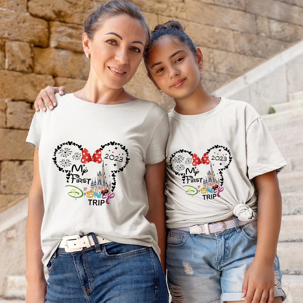 2023 Disney Trip Mother Kids T-shirt Minnie Castle Aesthetic Fashion Family Matching Clothing Happy New Year Girls Tops Shirt
2023 Disney Trip Mother Kids T-shirt Minnie Castle Aesthetic Fashion Family Matching Clothing Happy New Year Girls Tops Shirt
