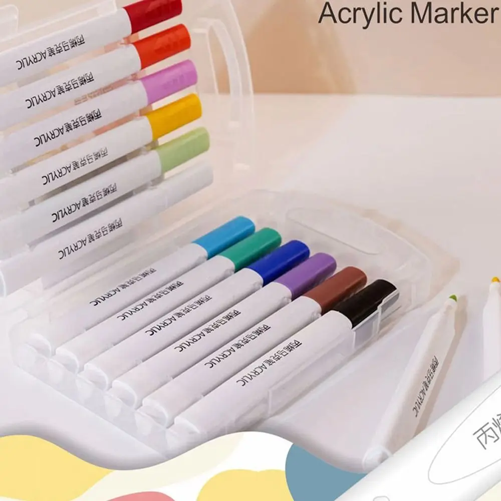 Quick Dry Plastic Bringt Colors Waterproof School Supplies Marker Pen Set Acrylic Paint Pen Children Drawing Pen
Quick Dry Plastic Bringt Colors Waterproof School Supplies Marker Pen Set Acrylic Paint Pen Children Drawing Pen
