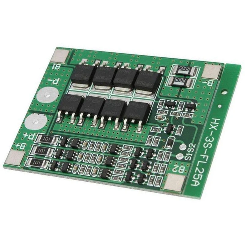 3 Strings of 12V 25A 18650 Lithium Ion Battery Protection 11.1V Protection Circuit with Balanced Lithium Plate
3 Strings of 12V 25A 18650 Lithium Ion Battery Protection 11.1V Protection Circuit with Balanced Lithium Plate